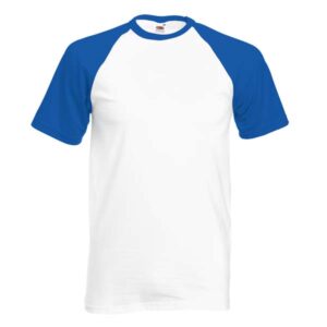 Baseball T-Shirt, hellblaue Arme